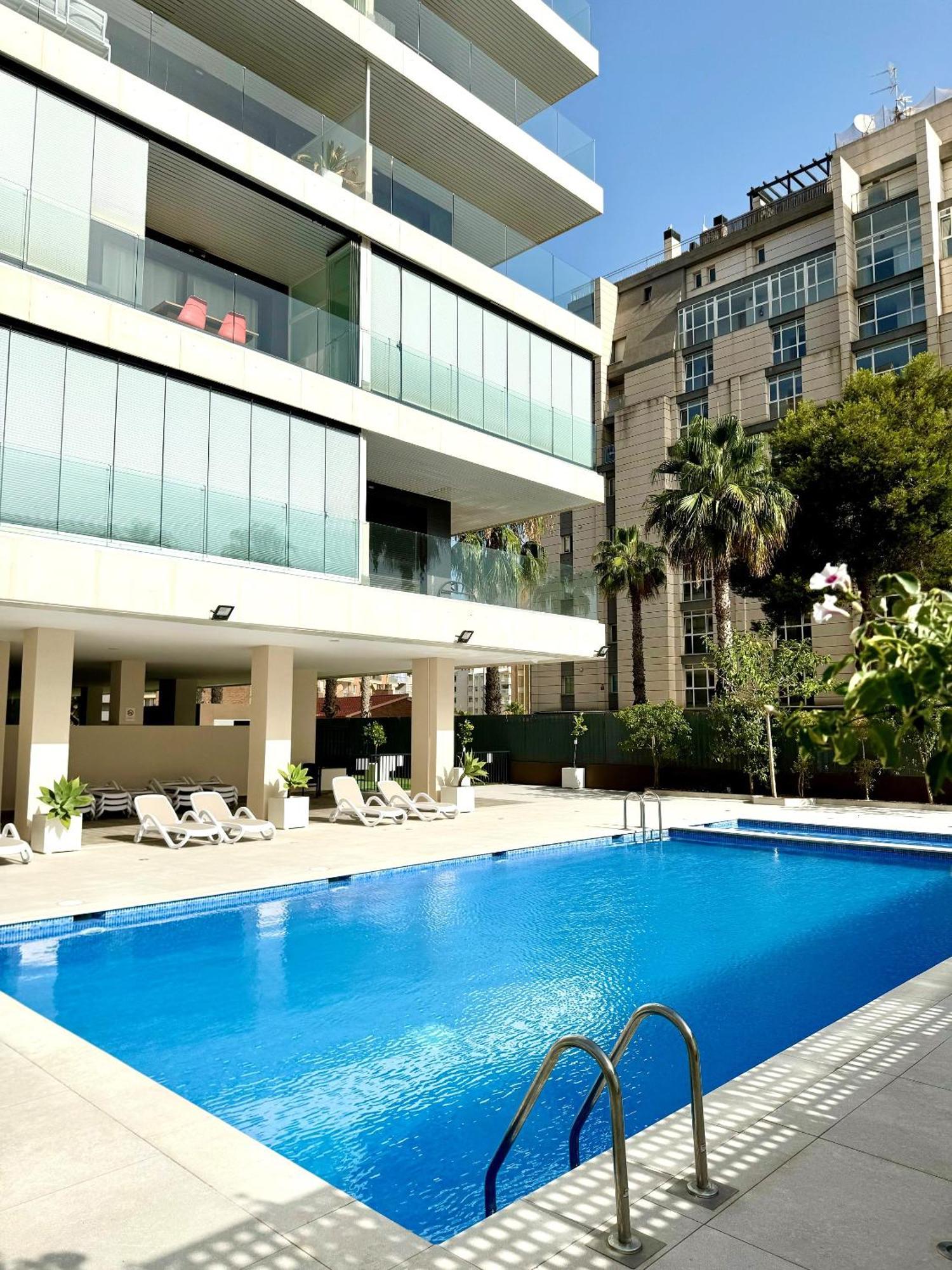 Calpe Beach II - Sea & Pool View Apartment Bagian luar foto